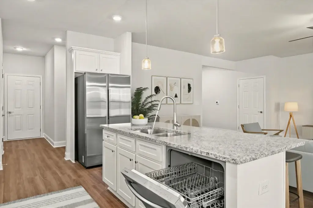 southwind-at-jefferson-kitchen-island Houses For Rent Jefferson GA